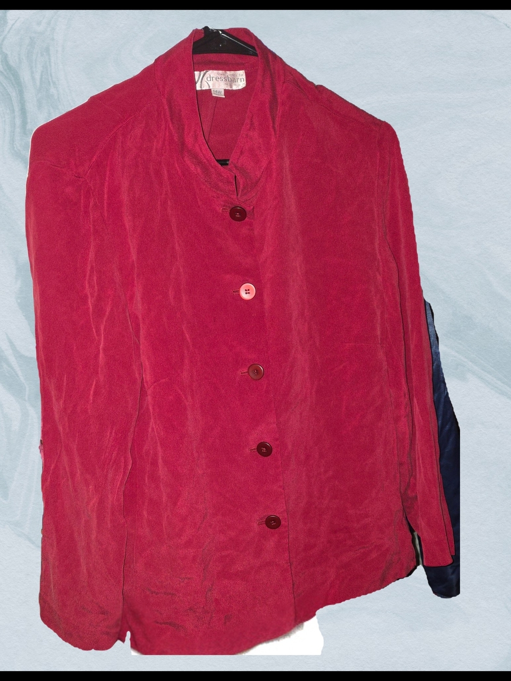 dressbarn Crimson Button-Up Women's Blazer